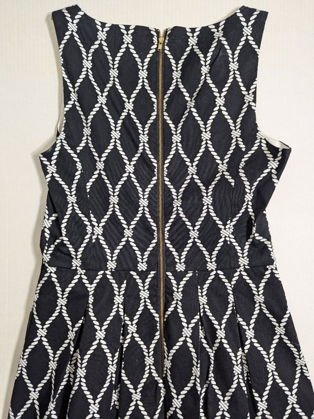 Banana Republic Rope Print Dress in Black & White Size 6 - Picture 10 of 13